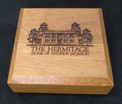 Vintage Hardwood Block Souvenir The Hermitage Home of Andrew Jackson Nashville