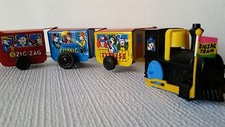 Vintage Zig Zag Comic Express Tin Litho Windup Train