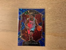 2020-21 Panini Court Select Basketball Precious Achiuwa Blue Disco Prizm 15/25