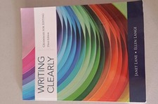 Image of Writing Clearly: Grammar for Editing by Janet Lane, Ellen Lange (Paperback, ...