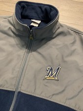 Majestic × MIL.ブルワーズ XLサイズ フリース裏地 スタジャン Majestic × MIL.ブルワーズ XLサイズ フリース裏地 スタジャン