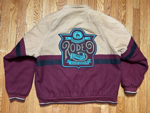 VTG Pro Rodeo Cowboy Association Wool Cotton David James Jacket Men ...