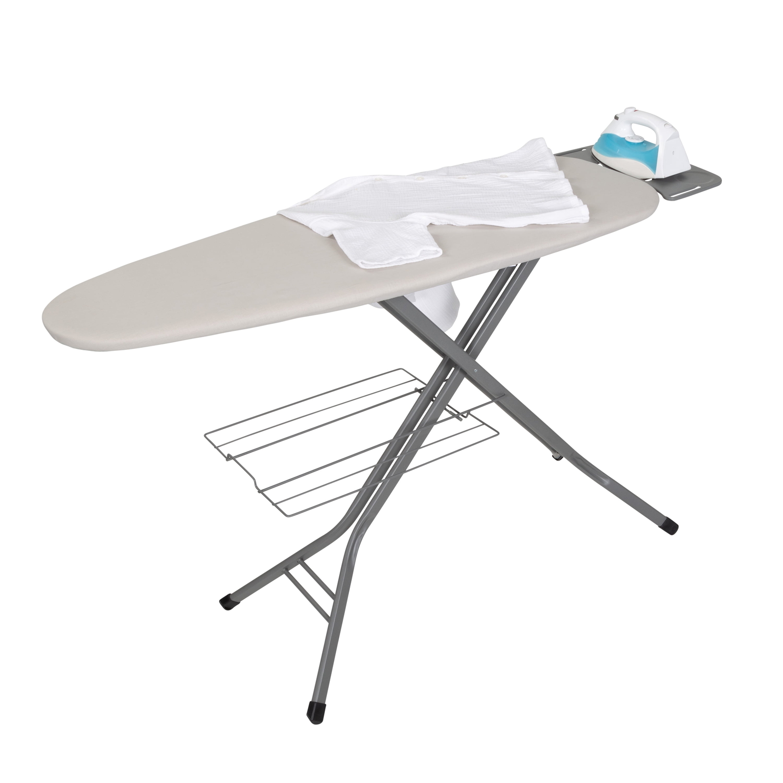 Better Homes & Gardens Gray Wide Top Freestanding Ironing Board-image