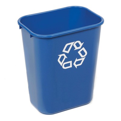 Rubbermaid174; Deskside Paper Recycling Container 41-1/4 Qt Blue