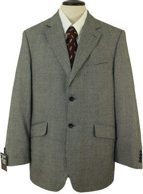 DAKS HERREN 40'' GRAU MIX KARIERT TWEED JACKE