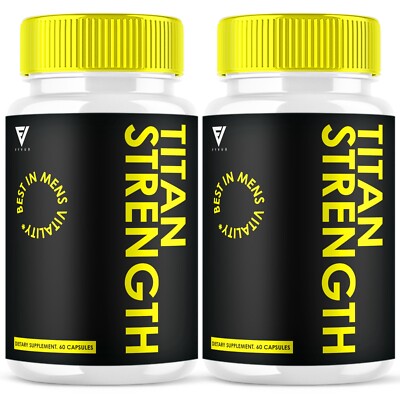 (2 Pack) Titan Strength Pills, Titan Strength Advanced Formula (120 Capsules)