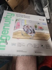 Ingenuity Soothing Baby Bouncer with Vibrating Infant Seat - Flora