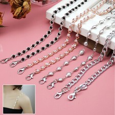 Rhinestone Pearl Shoulder Bra Straps Adjustable Invisible Lingerie Accessories
