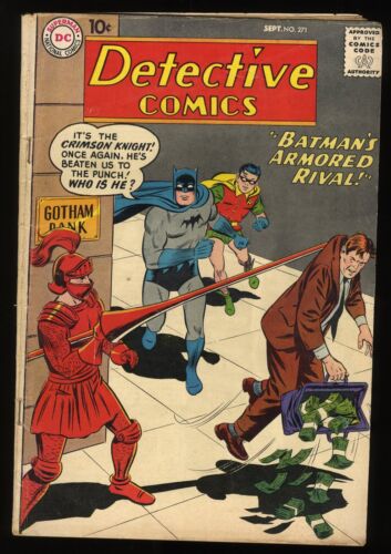 Detective Comics #271 VG+ 4.5 Batman! Robin! Martian Manhunter! DC Comics 1959 - Imagen 1 de 2