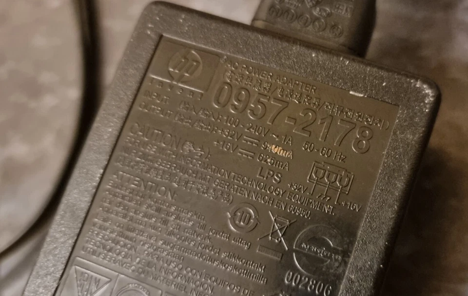 Genuine HP Printer AC Power Adaptor  0957-2178 32V 940mA 16V 625mA Black - Image 2 of 4