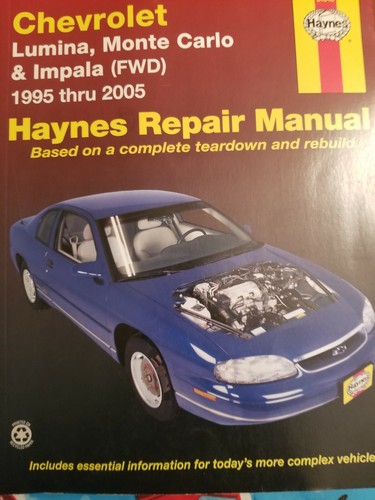 HAYNES REPAIR MANUAL 24048 CHEVROLET LUMINA & MONTE CARLO '95-'05 - Picture 2 of 3