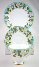 Gladstone Montrose Pattern Bone China Teatime Trio Cup Saucer & Side Plate