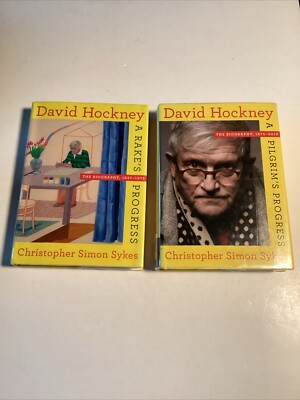 David Hockney 2 Book Set A Rake s Progress & A Pilgrim s Progress HC DJ -Discard