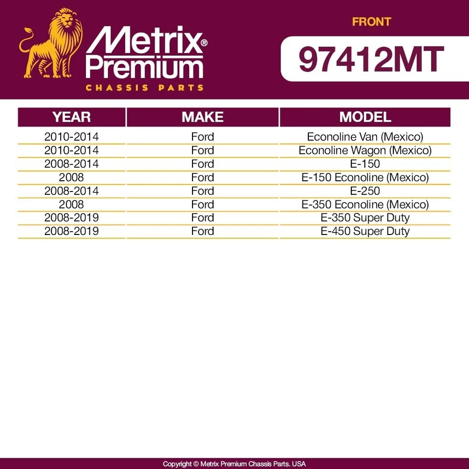 Kit de buje de barra estabilizadora y eslabón de barra estabilizadora delantera para Ford E-350 Super Duty 4 piezas Foto 2 de 4