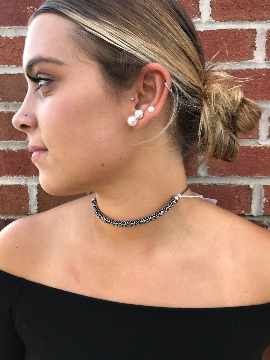 💖🌟NWT Kendra Scott Lucy Necklace in Antique Silver Metal 🌟💖 View 2