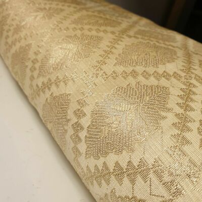 Elfenbein Blumen Brokat Stoff Kleid Handwerk Kostüm Quilten Material 44'' Meterware