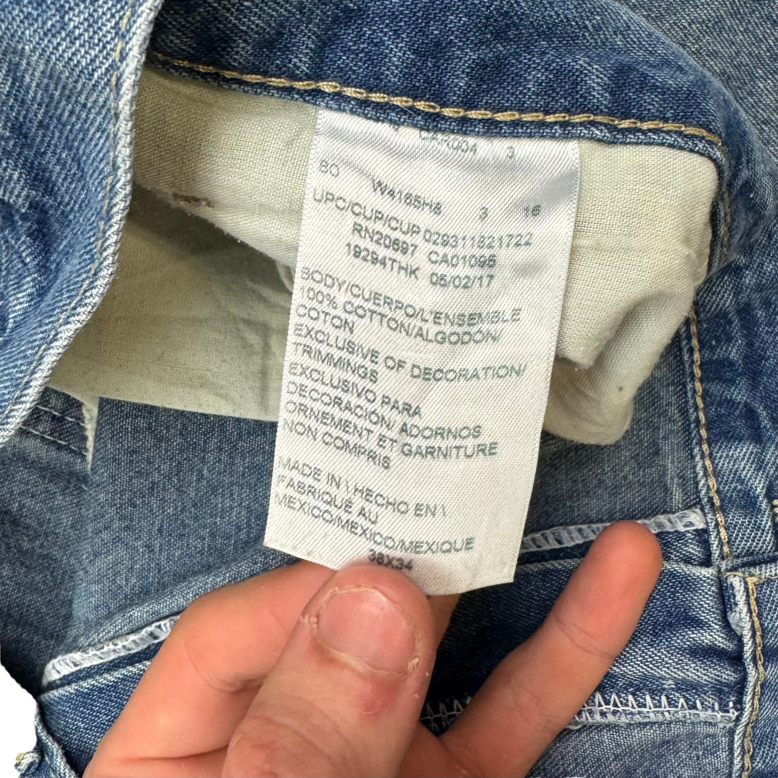 Dickies Men's Carpenter Workwear Jeans Blue Size 38 image 4