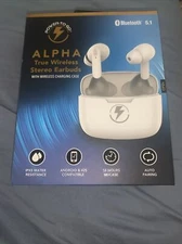 Power to Go Alpha true wireless stereo earbuds - charging case-Bluetooth 5.1