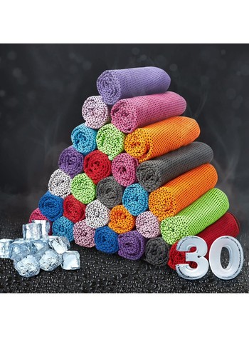 30Pcs Cooling Towel Bulk Breathable Chilly Towel Workout Cool Cold for Neck Face