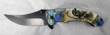 8.25" Grim Reaper Pocket Knife Spring Assisted Tactical Folding Blade wBelt Clip