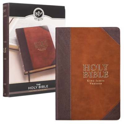KJV LP Lux-Leather Brown Portf - Leather / Fine Binding NEW  01/11/2016