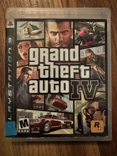 Grand Theft Auto IV (PlayStation 3, 2008). CIB w Map. Tested.