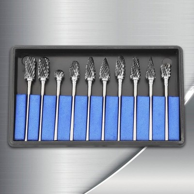Shank Cutter Milling Pins Set 10pcs 2.35mm x 6mm Pen Cutter Carbide Steel YL #iw