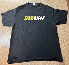 Subway Restaurant Employee T-Shirt Size Large