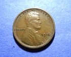 1916 Lincoln Cent  XF