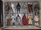 Vintage 1980 Kenner Star Wars Empire Vinyl Case W/Action Figures And Speeder  Di