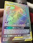 Pokemon Gengar & Mimikyu GX Rainbow Secret Rare 186/181 Team Up NM