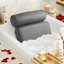 LuxStep Bath Pillow Bathtub Pillow with 6 Non-Slip Suction Cups for Head,Neck