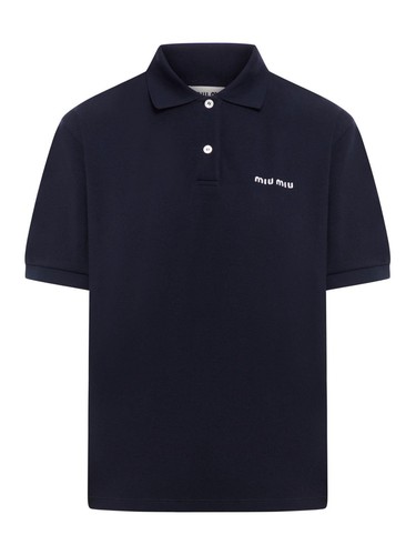 Miu Miu navy polo shirt