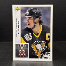 1992-93 Upper Deck - Mario Lemieux #433 Art Ross Trophy Winner 
