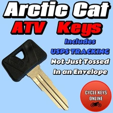 Arctic Cat ATV spare replacement keys Cut by Code key codes E69510-E78897