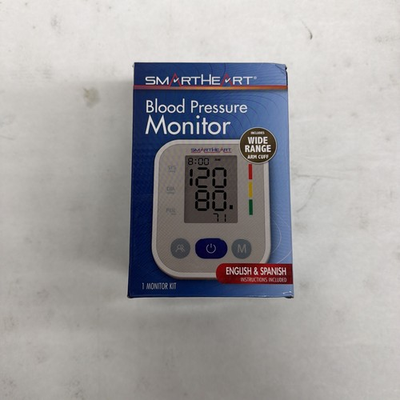 #ad SmartHeart Blood Pressure Monitor Wide Range Arm Cuff NEW IN BOX $17.99