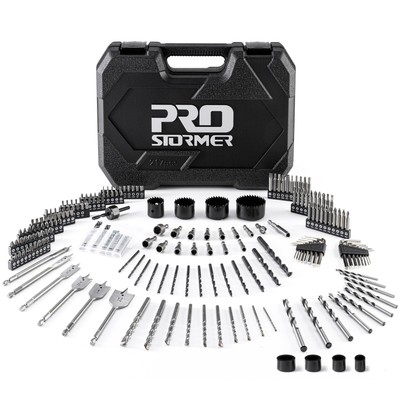 Drill Bit Set, 217Pcs Impact Drill Driver Bits for Wood,Metal, Masonry HSS St...