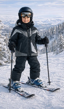 Obermeyer Ski Jacket Kids Sz S 8Y Gray Insulated Snowboard Winter MSRP 239