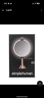 Simplehuman Light Up Sensor Mirror 5x Magnification - Rose Gold Color 