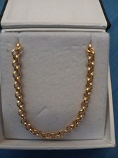 9ct Yellow Gold Round Belcher Chain Necklace 20inch