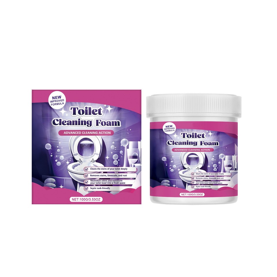 Fizzclean Toilet Cleaning Foam Cleaning Powder Touch Free Foaming ...