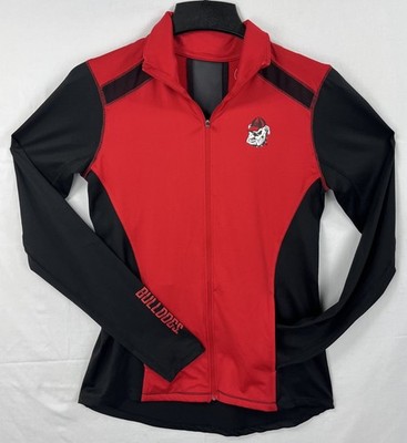 Rivalry Threads Georgia Bulldogs Women's Full Zip Mesh Back Thumbhole Jacket M