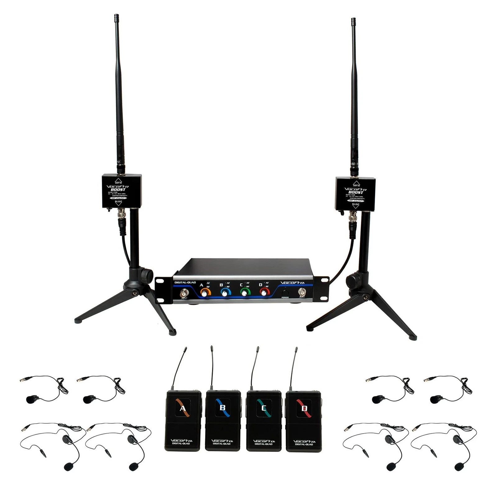 VocoPro Boost-Play-4 Microphone System