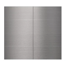 40pack 3x6 Brushed Silver Aluminum Peel And Stick Tile Backsplash Panels brus
