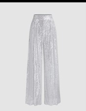 NEW Cider Sparkling Sequin Lined Size X-Large Wide-Leg Pants - NWT Event Holiday