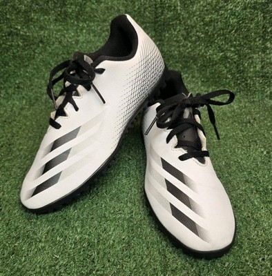Boys Size 4.5 Adidas X Ghosted.4 Soccer Turf Shoes J Cloud White Core Black 