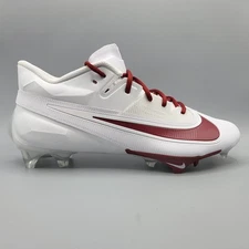 Nike Vapor Edge Elite 360 2 Football Cleats White/Red Men's Size 12 W FJ6125-105