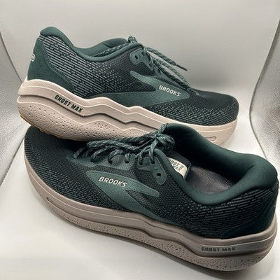 Brooks Ghost Max 2 Shoes Men s Size 14 Green Running Sneakers Gym Custom Insoles