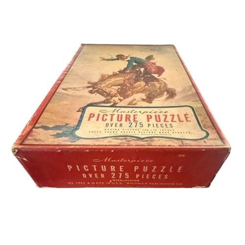 Puzzle quadro capolavoro vintage puzzle western cowboy bucking bronco 275 pezzi - Foto 9 di 10
