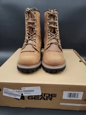 Guide Gear Men's Sawtooth 2.0 Logger Work Boots, Leather Uppers Size 9EE